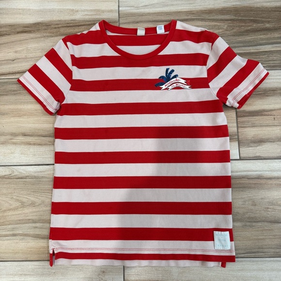 Scotch & Soda Other - Scotch & Soda Red and White Striped Kids Shirt